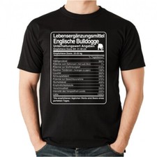 T-Shirt Unisex DOSIS ENGLISCHE BULLDOGGE Lebensergänzungsmittel Männer Bulldog
