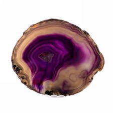 große Achatscheibe violett