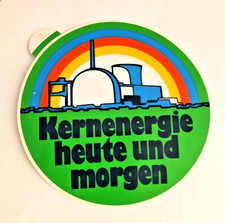 Alter Aufkleber - Kernenergie