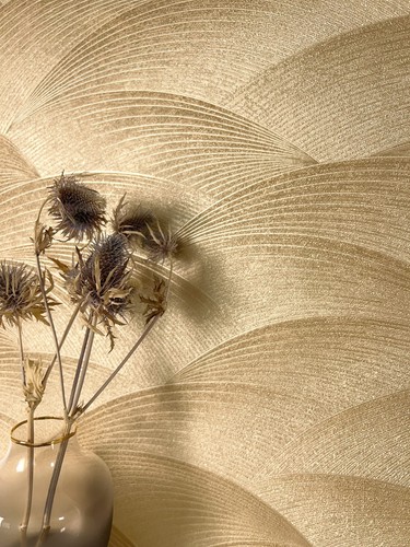 Newroom vliestapete gold - vliestapete,