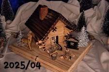Räucherhäuschen Holz 2025/04 DIY Räucherhaus Licht Weihnachten Deko Erzgebirge