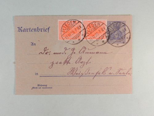 Reich kartenbrief 18 - dt.,