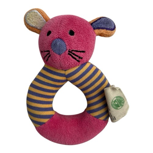 Babylove maus lila rosa - babylove, rassel