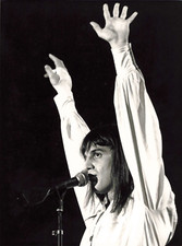 FOTO MUSIK FRANZÖSISCHER SÄNGER FRANCIS LALANNE SILBERABZUG HD 24x17,5 CM