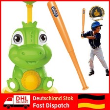 Kinder Baseball-Übungsset: Wurfmaschine, 3 Bälle, Schläger - Für Garten und Park