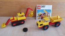 Lego - 387 - Baustelle Bagger Radlader / Excavator and Dumper - KOMPLETT + OBA