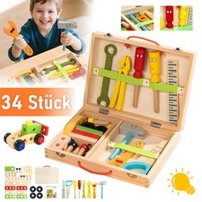 34PCS Holzspielzeug