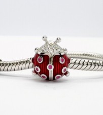Roter Marienkäfer Charm Bead
