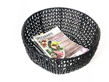 BoConcept Zeitungskorb Rattan schwarz lackiert **TOPZUSTAND!**
