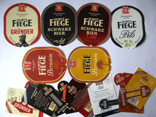 Bier etiketten l - 6, 0,50