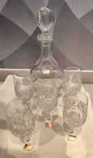 Joska Bleikristall - Wunderschöne Karaffe mit 5 dazugehörigen Gläsern 