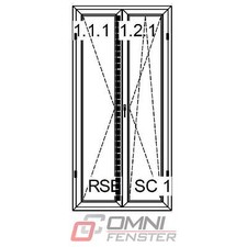 PVC Balkontür 100 x 230 cm