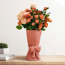 Keramik Vase Blumenstrauß