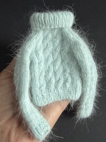 Gestrickter pullover angora - gestrickter,