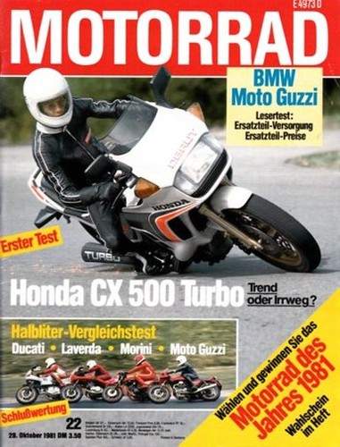 Motorrad 1981 test - +, honda