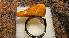 Designer ring bernstein gelb - ring,