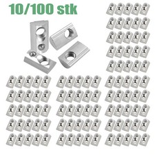 Nutensteine mit Zentrierung Kugel Nut6 Nut8  M6/8 Alu Befestigung Gleitmutter