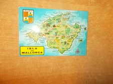  AK LANDKARTE MAP  UND WAPPEN / MALLORCA / SPANIEN / NF