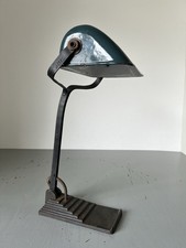alte HORAX 6676 Schreibtischlampe Banker‘s Lampe Tischlampe 30er Vintage Disco