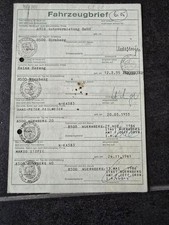 VW  Kombi LT 31 AVIS Konvolut Sammlung  Fahrzeugschein Sammlung 54