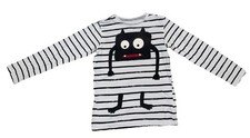 Kinder Gr. 122/128 Halloween Langarm Shirt Monster Streifen H&M, Grusel Geister