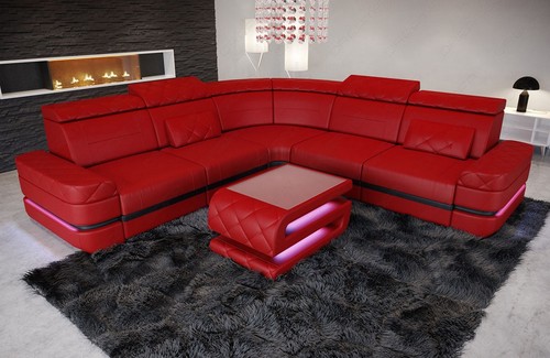 Ecksofa ledercouch sofa leder - ledercouch,
