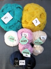 Wollpaket div Flauschwolle Mohair u.a. zum Stricken/ einstricken