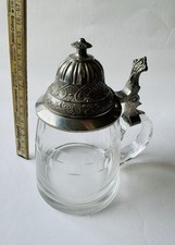Kleiner alter glasbierkrug - kleiner,,