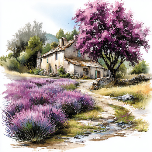 Wandbild lavendel provence - wandbild,