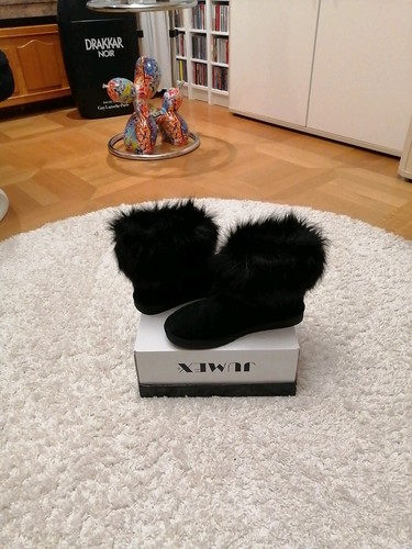 Echte schwarze wildlederboots - echte,