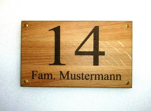 Türschild hausnummer - türschild,