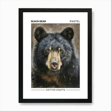 Schwarzbär Pastell Aquarell 3