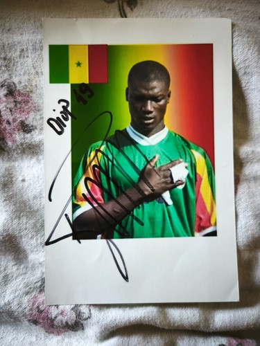 Autogrammfoto pape bouba diop - autogrammfoto,
