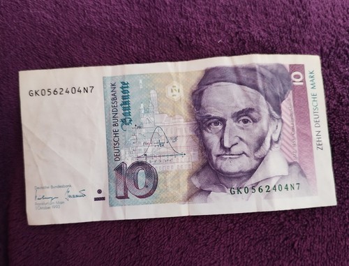 Geldschein banknote brd - 10, dm