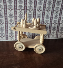 Dora Kuhn Servierwagen & Zubehör Landhaus- Naturholz Art. Nr. 1508 Beistellwagen