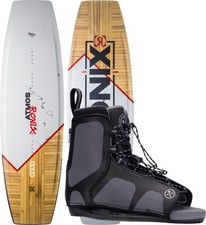 RONIX Wakeboard Set Wakeboardbindung ATMOS SPINE FLEX 2023 inkl. HYPERLITE REMIX