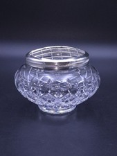 Stuart Kristall kleine Rosenschale mit Blumengeflecht