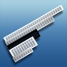 Stegblech Schlitzlochung Lüftungsgitter Lamellengitter Heizungsgitter Aluminium