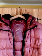 Winterjacke Von Deerberg, S-M, ökologisch Kapuze, rostbraun