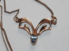 FEINES AQUAMARIN-COLLIER 