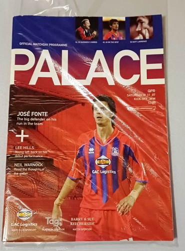 Programmheft crystal palace - programmheft, *