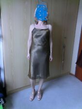 Abendkleid Abi Ball Party Cocktail Gr 38 braungold knielang