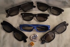 3D-Brillen  6 Stück - TV/Fernseher / Kino Hobby Fasching Theater Bühnen Deko