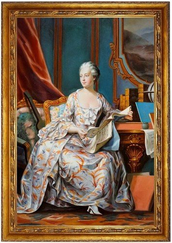 ölbild madame pompadour - madame, de