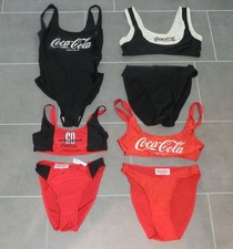 4 Coca-Cola Badeanzüge Bikini Coke Konvolut 1 Badeanzug 3 Bikinis Collection