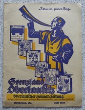 Zeitung Grenzland Oberlausitz 1935 Zittau Sonderheft Schulen Geschichte Reklame