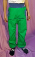 Hose handmade Outdoorhose Waldkindergarten einfarbig waldgrün