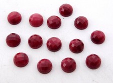 Natürliche Rubin Rund Korund Rose Schnitt Menge Lose Edelstein 10 MM für Schmuck