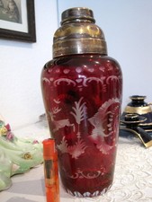 Antiker Cocktailshaker 1910 Deutsches Reich wohl Egermann Böhmen  mit Gravur