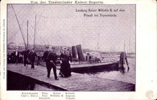 Ak Priwall Travemünde Lübeck, Kaiser-Regatta, Kaiser Wilhelm II.,... - 11219446